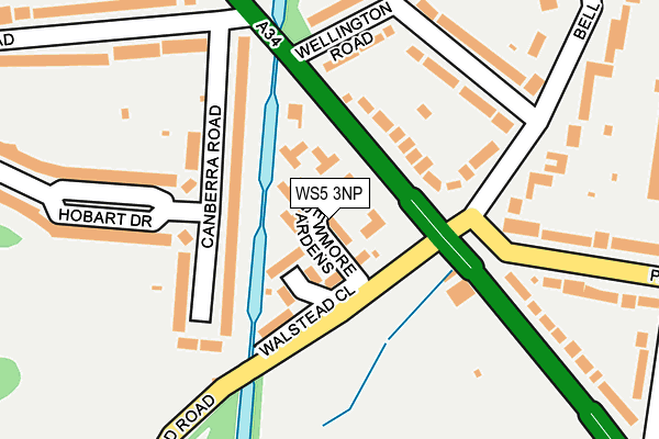 WS5 3NP map - OS OpenMap – Local (Ordnance Survey)
