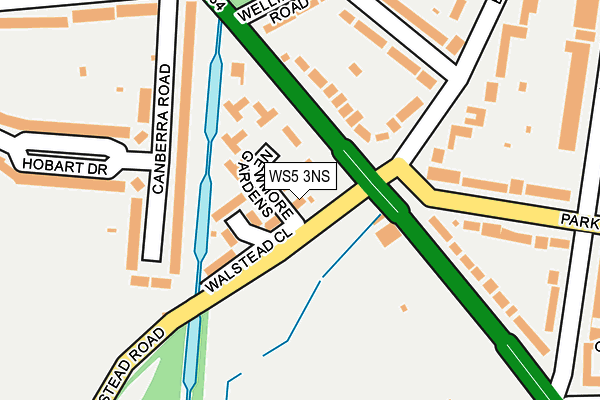 WS5 3NS map - OS OpenMap – Local (Ordnance Survey)