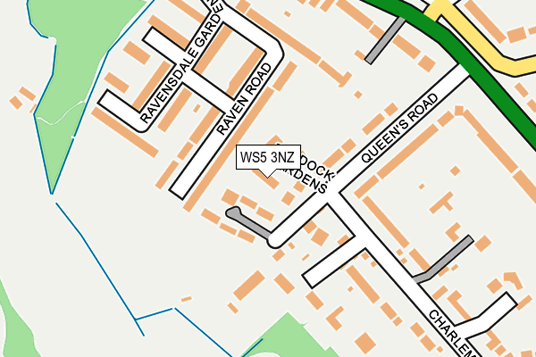 WS5 3NZ map - OS OpenMap – Local (Ordnance Survey)