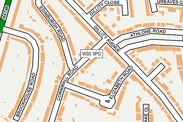 WS5 3PG map - OS OpenMap – Local (Ordnance Survey)