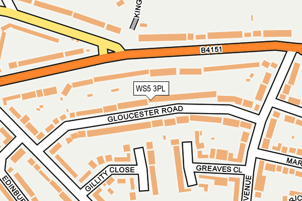 WS5 3PL map - OS OpenMap – Local (Ordnance Survey)
