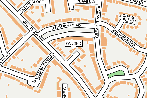 WS5 3PR map - OS OpenMap – Local (Ordnance Survey)