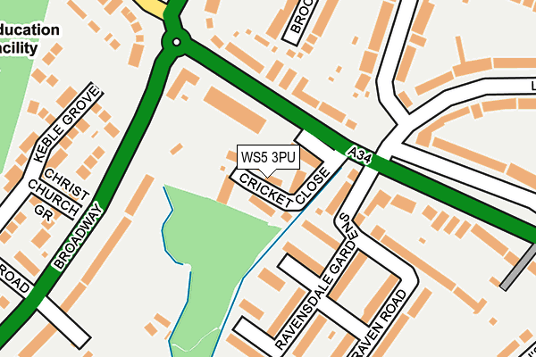 WS5 3PU map - OS OpenMap – Local (Ordnance Survey)