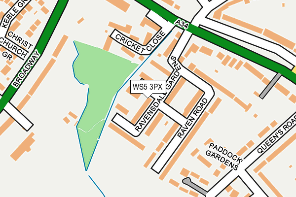 WS5 3PX map - OS OpenMap – Local (Ordnance Survey)