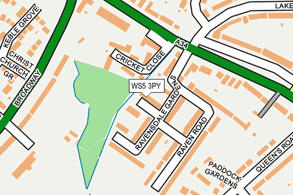 WS5 3PY map - OS OpenMap – Local (Ordnance Survey)
