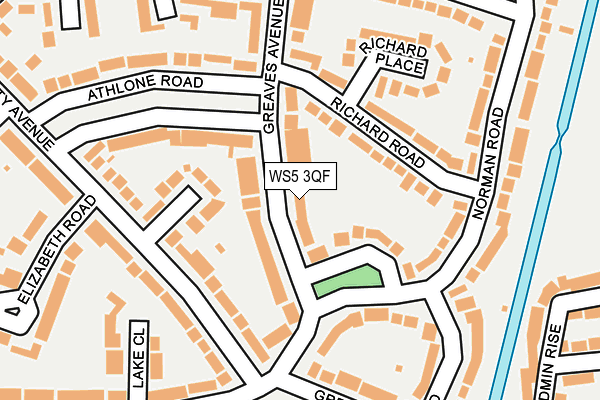 WS5 3QF map - OS OpenMap – Local (Ordnance Survey)