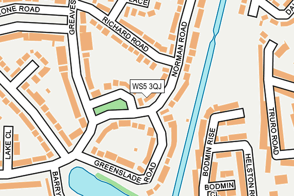 WS5 3QJ map - OS OpenMap – Local (Ordnance Survey)