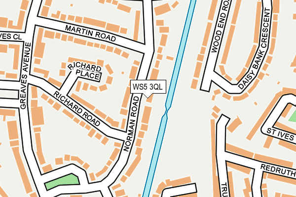 WS5 3QL map - OS OpenMap – Local (Ordnance Survey)