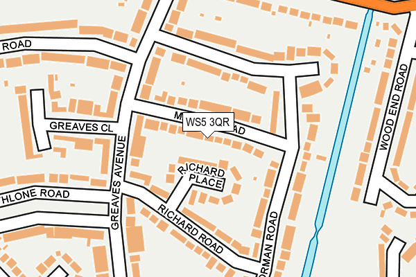 WS5 3QR map - OS OpenMap – Local (Ordnance Survey)