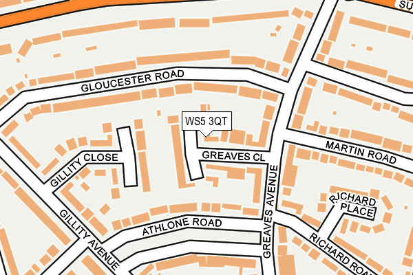 WS5 3QT map - OS OpenMap – Local (Ordnance Survey)