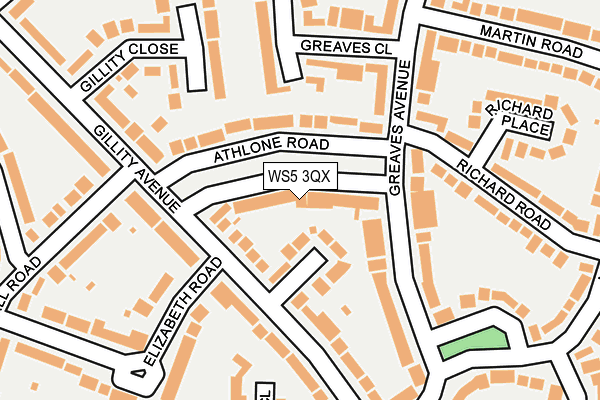 WS5 3QX map - OS OpenMap – Local (Ordnance Survey)
