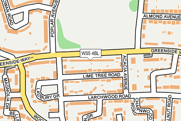 WS5 4BL map - OS OpenMap – Local (Ordnance Survey)