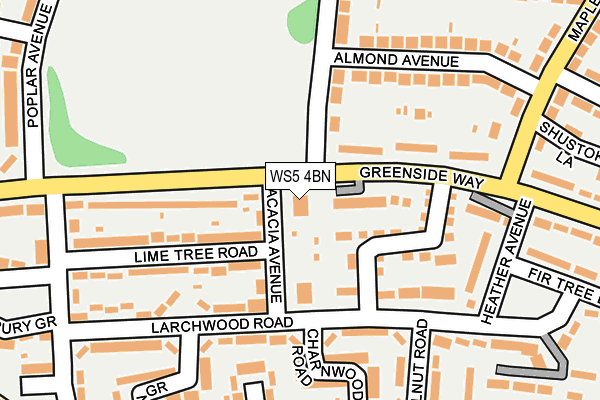 WS5 4BN map - OS OpenMap – Local (Ordnance Survey)