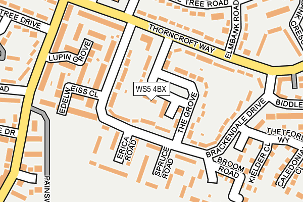 WS5 4BX map - OS OpenMap – Local (Ordnance Survey)