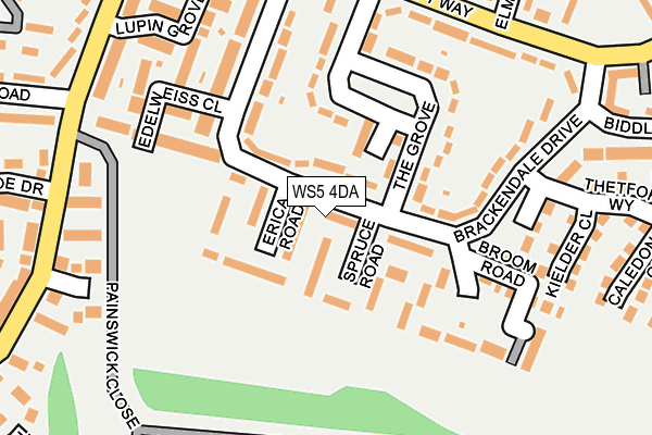 WS5 4DA map - OS OpenMap – Local (Ordnance Survey)