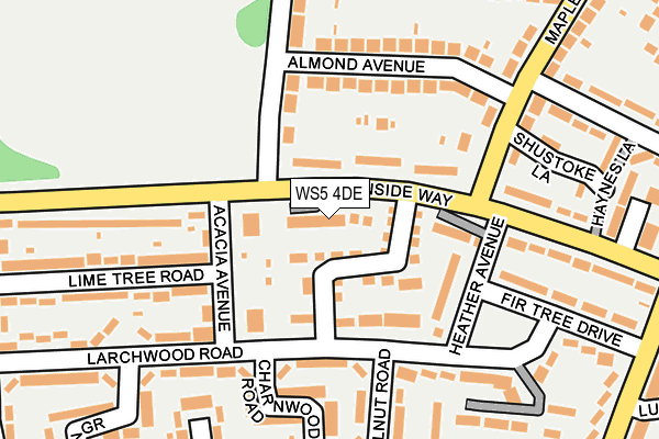 WS5 4DE map - OS OpenMap – Local (Ordnance Survey)