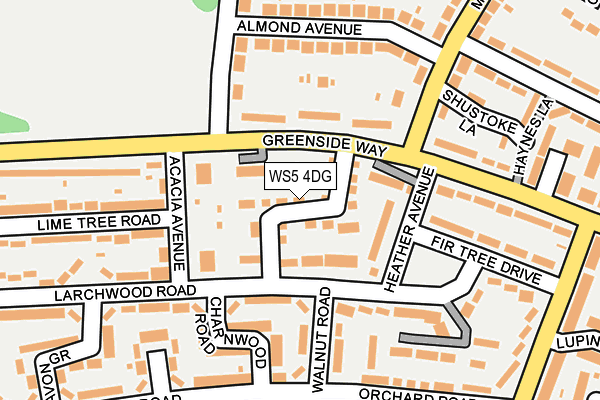 WS5 4DG map - OS OpenMap – Local (Ordnance Survey)