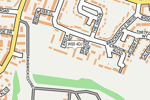 WS5 4DJ map - OS OpenMap – Local (Ordnance Survey)