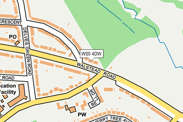 WS5 4DW map - OS OpenMap – Local (Ordnance Survey)