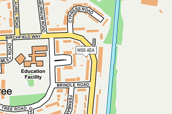 WS5 4EA map - OS OpenMap – Local (Ordnance Survey)