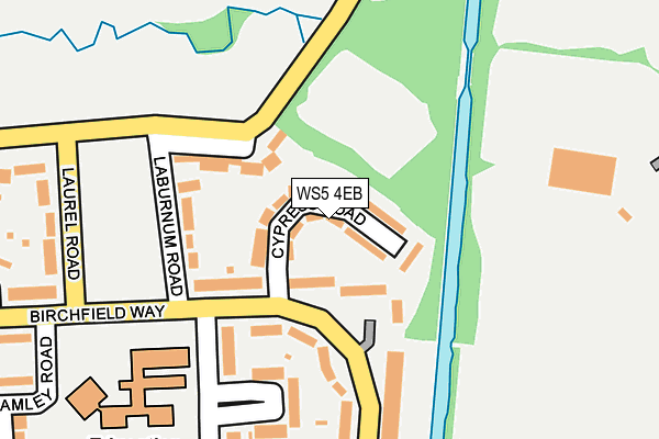 WS5 4EB map - OS OpenMap – Local (Ordnance Survey)