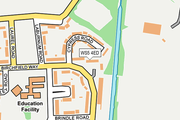 WS5 4ED map - OS OpenMap – Local (Ordnance Survey)