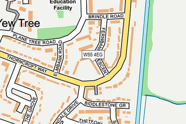 WS5 4EG map - OS OpenMap – Local (Ordnance Survey)