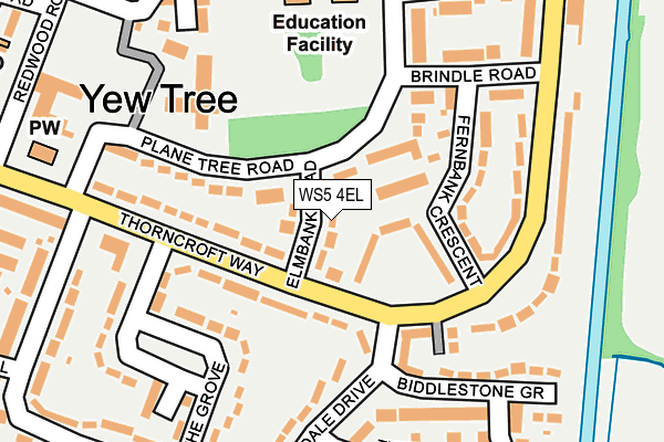 WS5 4EL map - OS OpenMap – Local (Ordnance Survey)