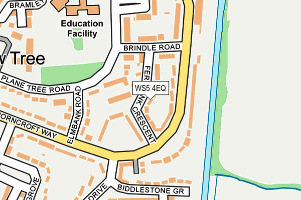 WS5 4EQ map - OS OpenMap – Local (Ordnance Survey)