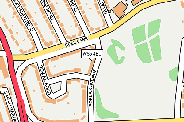 WS5 4EU map - OS OpenMap – Local (Ordnance Survey)