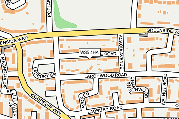 WS5 4HA map - OS OpenMap – Local (Ordnance Survey)