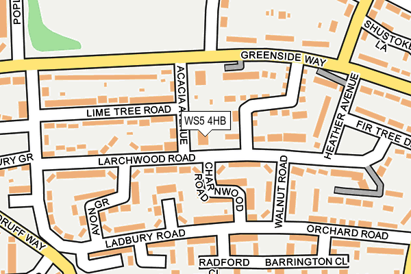 WS5 4HB map - OS OpenMap – Local (Ordnance Survey)