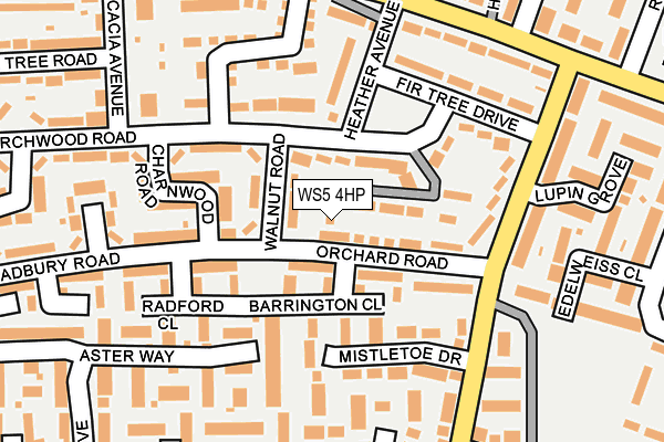 WS5 4HP map - OS OpenMap – Local (Ordnance Survey)