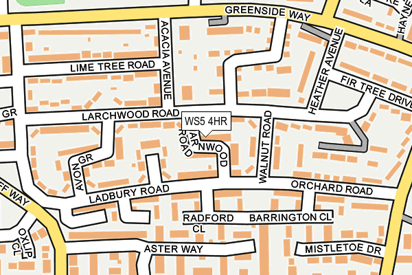 WS5 4HR map - OS OpenMap – Local (Ordnance Survey)