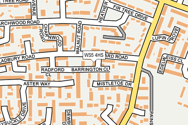 WS5 4HS map - OS OpenMap – Local (Ordnance Survey)