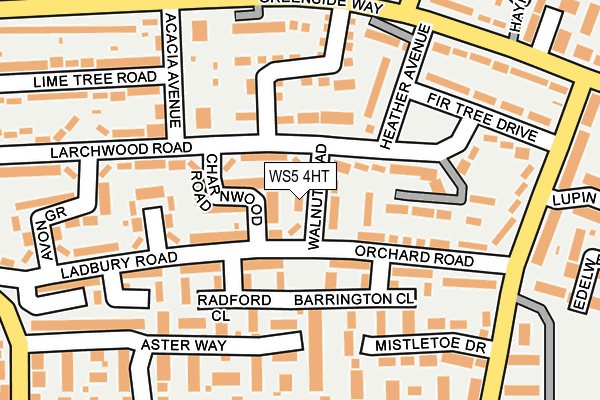 WS5 4HT map - OS OpenMap – Local (Ordnance Survey)