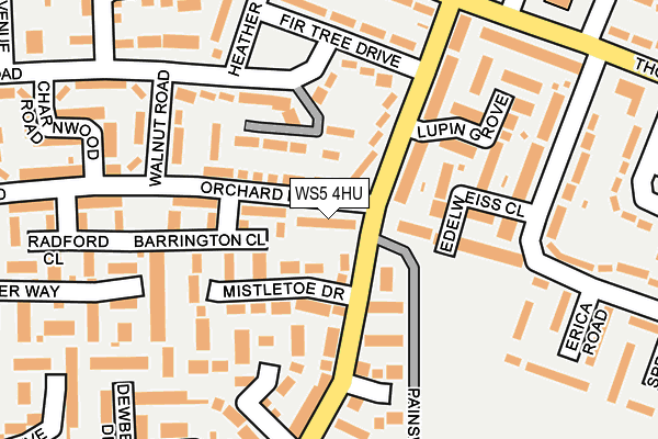 WS5 4HU map - OS OpenMap – Local (Ordnance Survey)