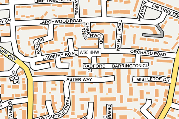 WS5 4HW map - OS OpenMap – Local (Ordnance Survey)