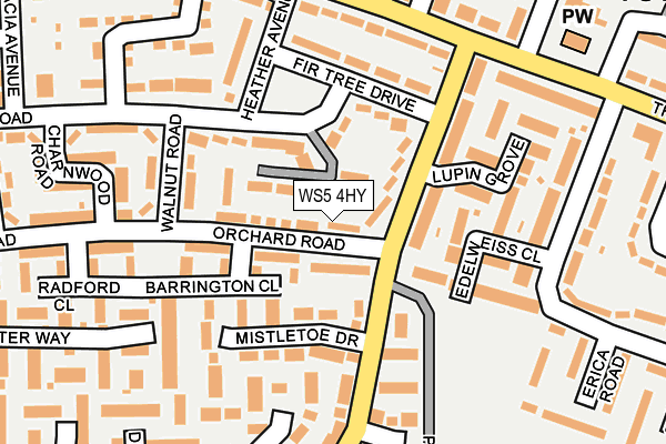 WS5 4HY map - OS OpenMap – Local (Ordnance Survey)