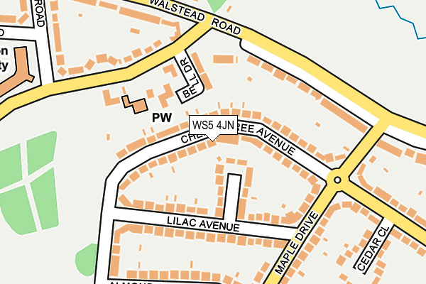 WS5 4JN map - OS OpenMap – Local (Ordnance Survey)