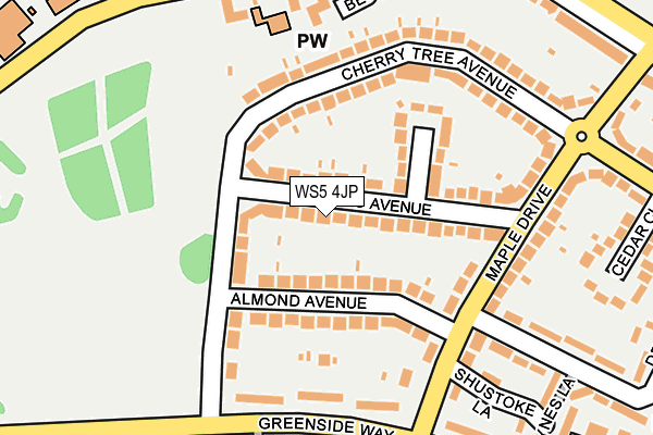 WS5 4JP map - OS OpenMap – Local (Ordnance Survey)