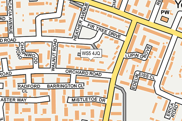 WS5 4JQ map - OS OpenMap – Local (Ordnance Survey)