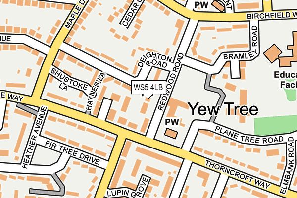 Map of YEW TREE PHARMACY LIMITED at local scale