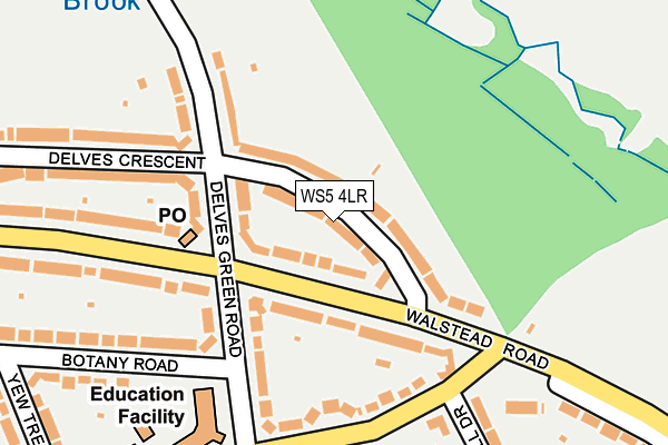 WS5 4LR map - OS OpenMap – Local (Ordnance Survey)