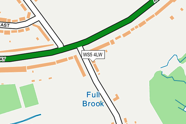 WS5 4LW map - OS OpenMap – Local (Ordnance Survey)