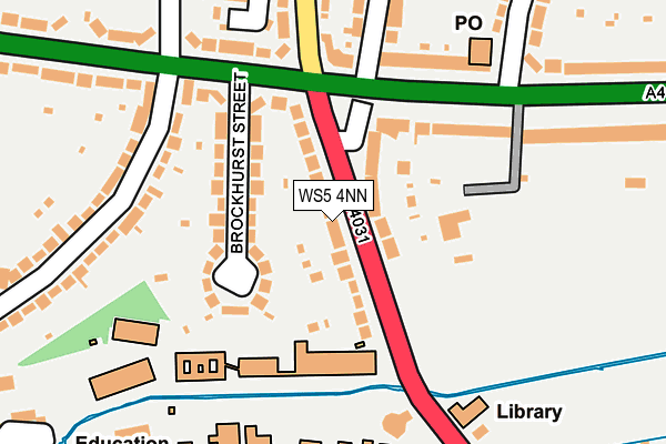 WS5 4NN map - OS OpenMap – Local (Ordnance Survey)