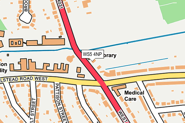 WS5 4NP map - OS OpenMap – Local (Ordnance Survey)