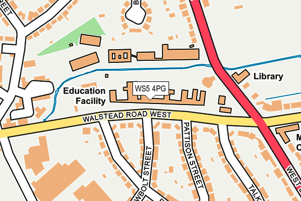 WS5 4PG map - OS OpenMap – Local (Ordnance Survey)