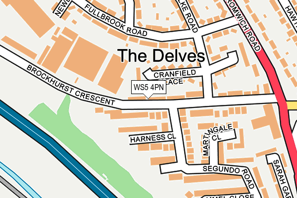 WS5 4PN map - OS OpenMap – Local (Ordnance Survey)