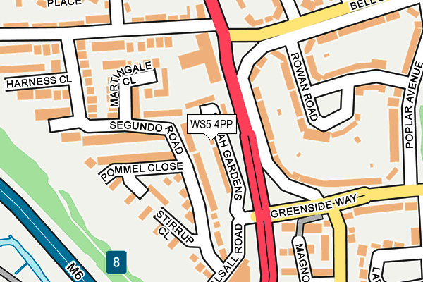 WS5 4PP map - OS OpenMap – Local (Ordnance Survey)